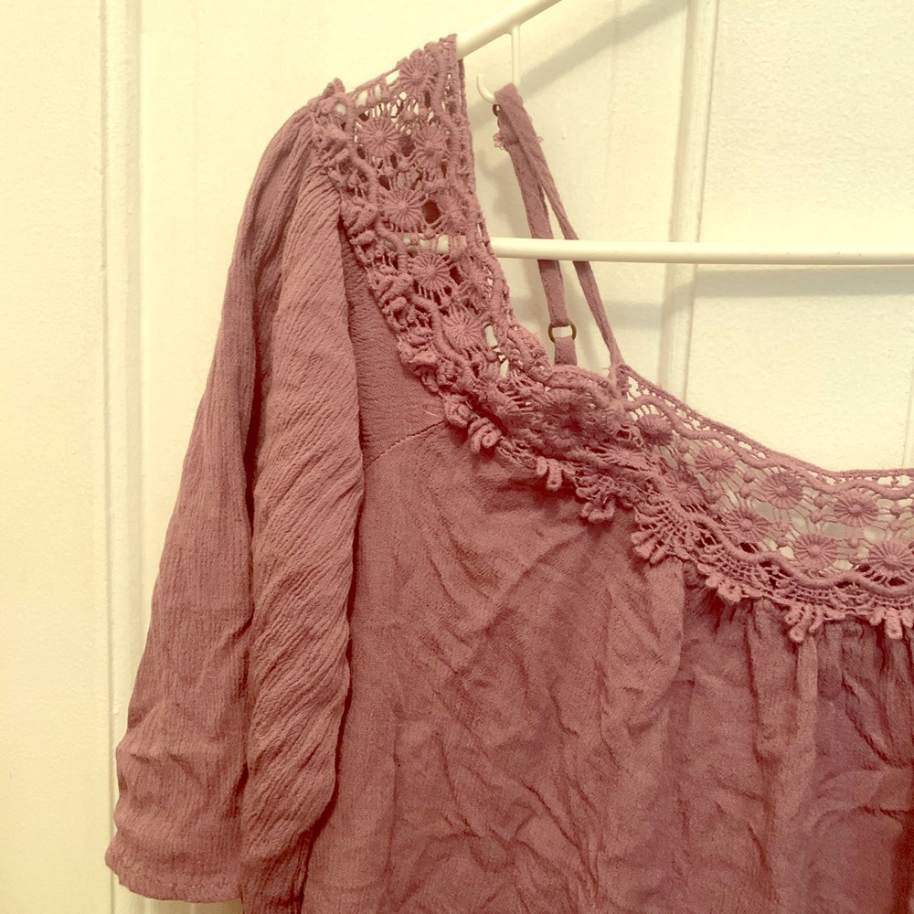 Lavender Off the Shoulder Top